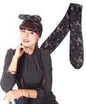 SugarShock Mandisa Skull Haarband Totenkopf Hairband 50s Frisuren Haarreif