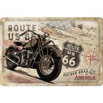 Nostalgic Art Route 66 Bike Map retro Blechschild