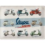 Vespa Model Chart retro Blechschild v. Nostalgic Art