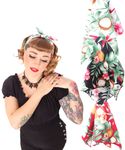 50s Frisuren Coconut Hawaii Flower retro Nickituch Hairband Haar Tuch Bandana v. SugarShock