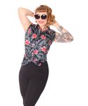 SugarShock Henja 50s Style retro Hawaii Binde Bluse