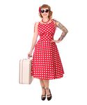 SugarShock Aloma 50s retro Sommerkleid Polka Dots Swing Kleid