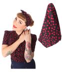 50s Frisuren Kirschen retro Nickituch Hairband Haar Tuch Bandana v. SugarShock