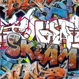 "KLEBEFOLIE" Graffiti