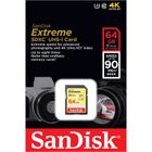 SANDISK Extreme® SDXC Speicherkarte, 64 GB, 90 MB/s, UHS Class 3 SANDISK Extreme® SDXC Speicherkarte, 64 GB, 90 MB/s, UHS Class 3