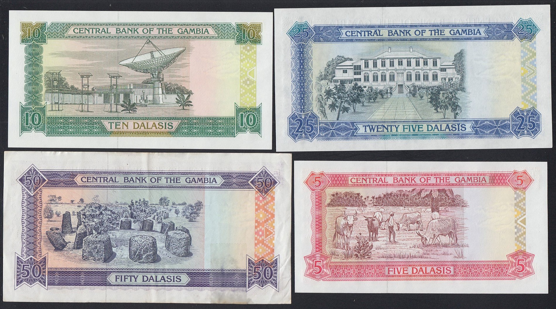 4x Gambia 5 10 25 50 Dalasis 1989 91 O A P 12 Bis 15 EBay