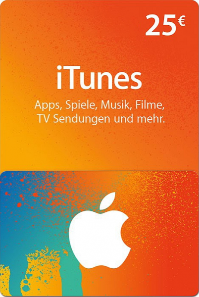 itunes karte 25 iTunes Karte (DE) 25 Euro Code | GameCodeShop