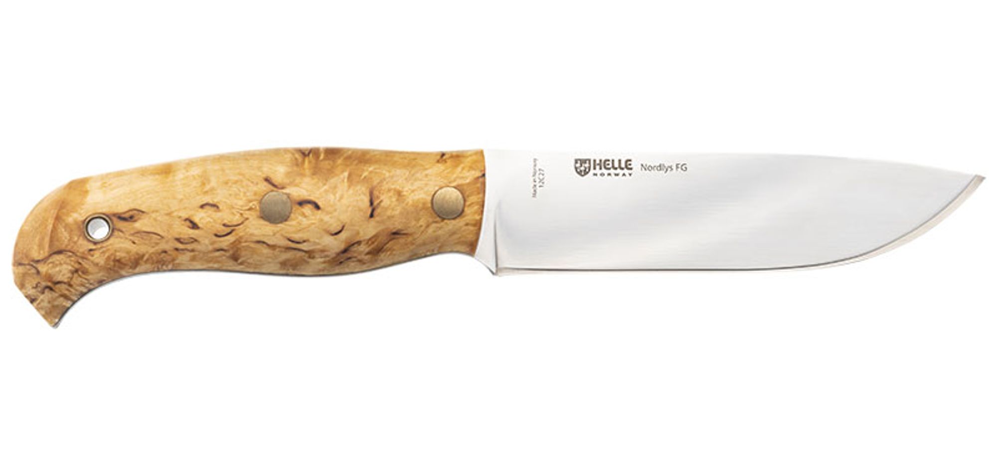 Helle Nordlys FG 1671 (Flat Grind), 12C27 | eKnives: Messer