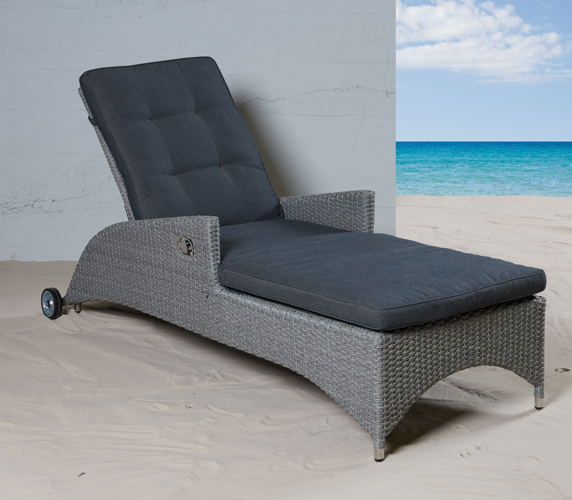 LC Garden Sonnenliege Gartenliege Modesto Relax grau Art. Nr. 179835 | eBay