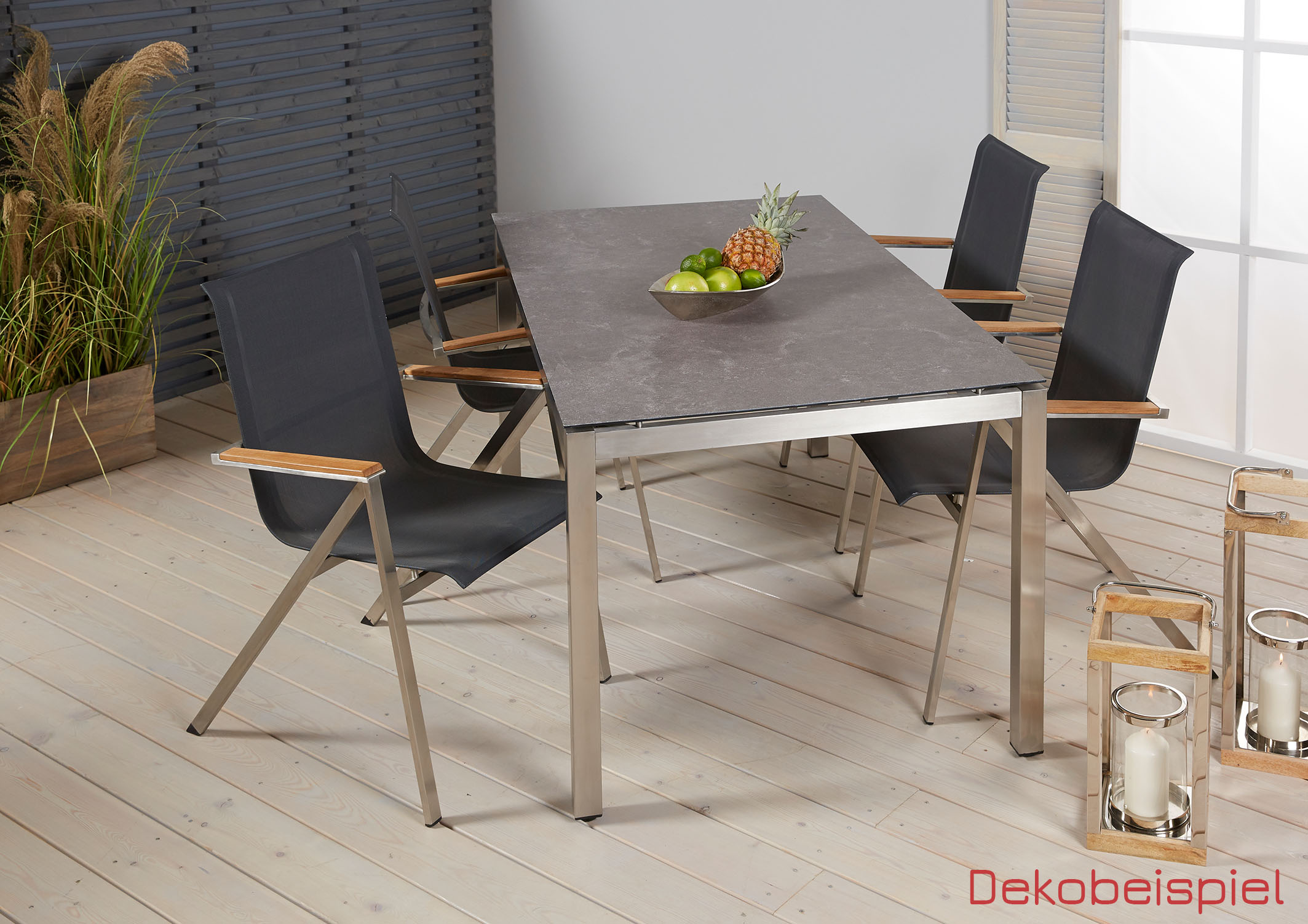 Gartentisch Terrassentisch Balkontisch Bistrotisch 140 x 70 cm