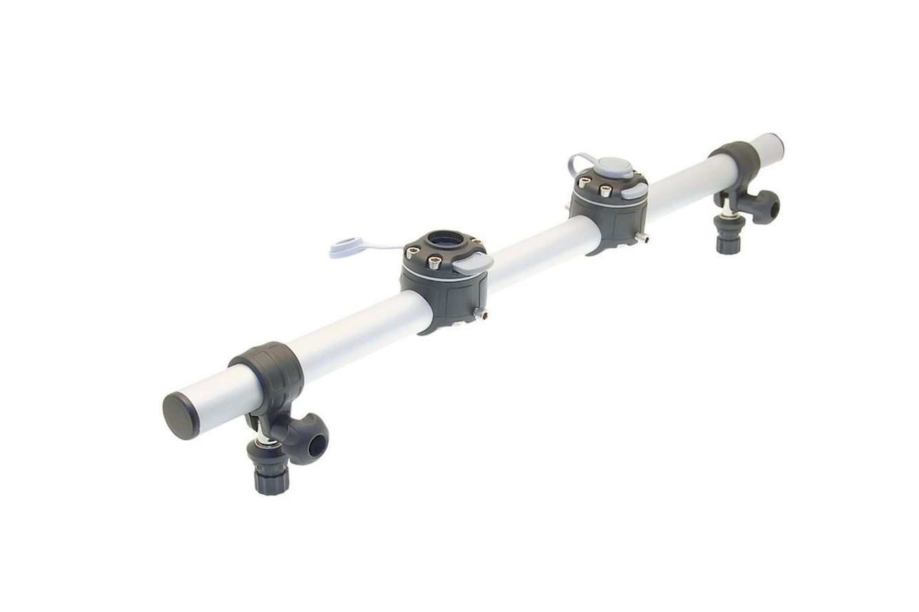 Fasten-Stange mit 2x Halterungen (Länge: 700 mm) 2 Fasten Vers.2 Stange 3 x Halterungen (Länge: 700mm) 2 Befestigungspunkte: Innen