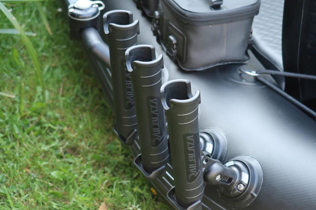Set] Set: Railblaza 3x Rod Tube Rutenhalter + 3x Quickport + Kleber-Kit,  Belly Boot | Lotu