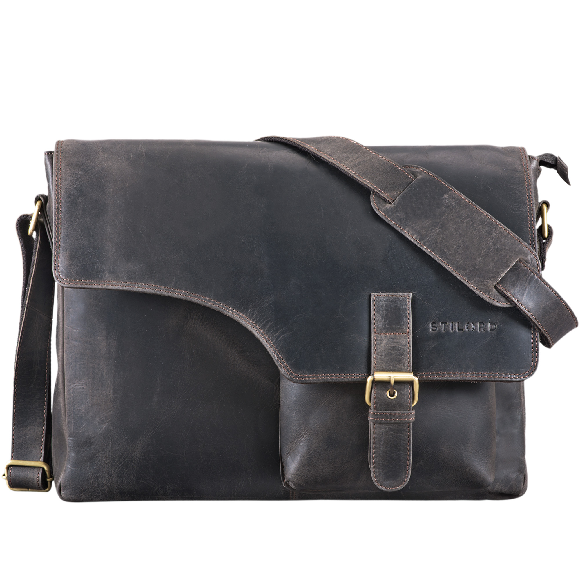 STILORD "Valerian" Leder Umhängetasche Herren Messenger Bag Business