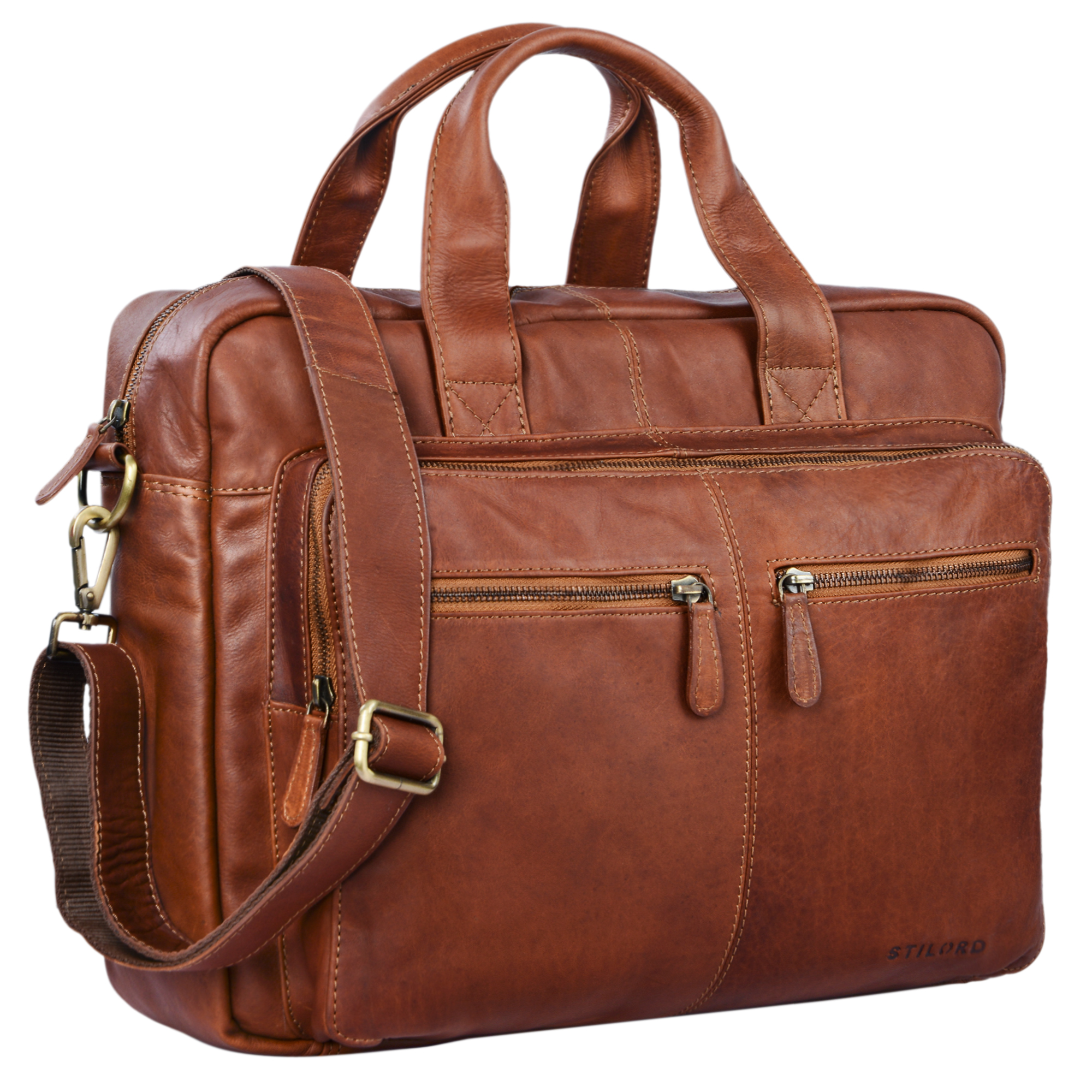 JOREY Leder Business-Tasche 15 Zoll - Vintage Aktentasche Aus Rindsleder