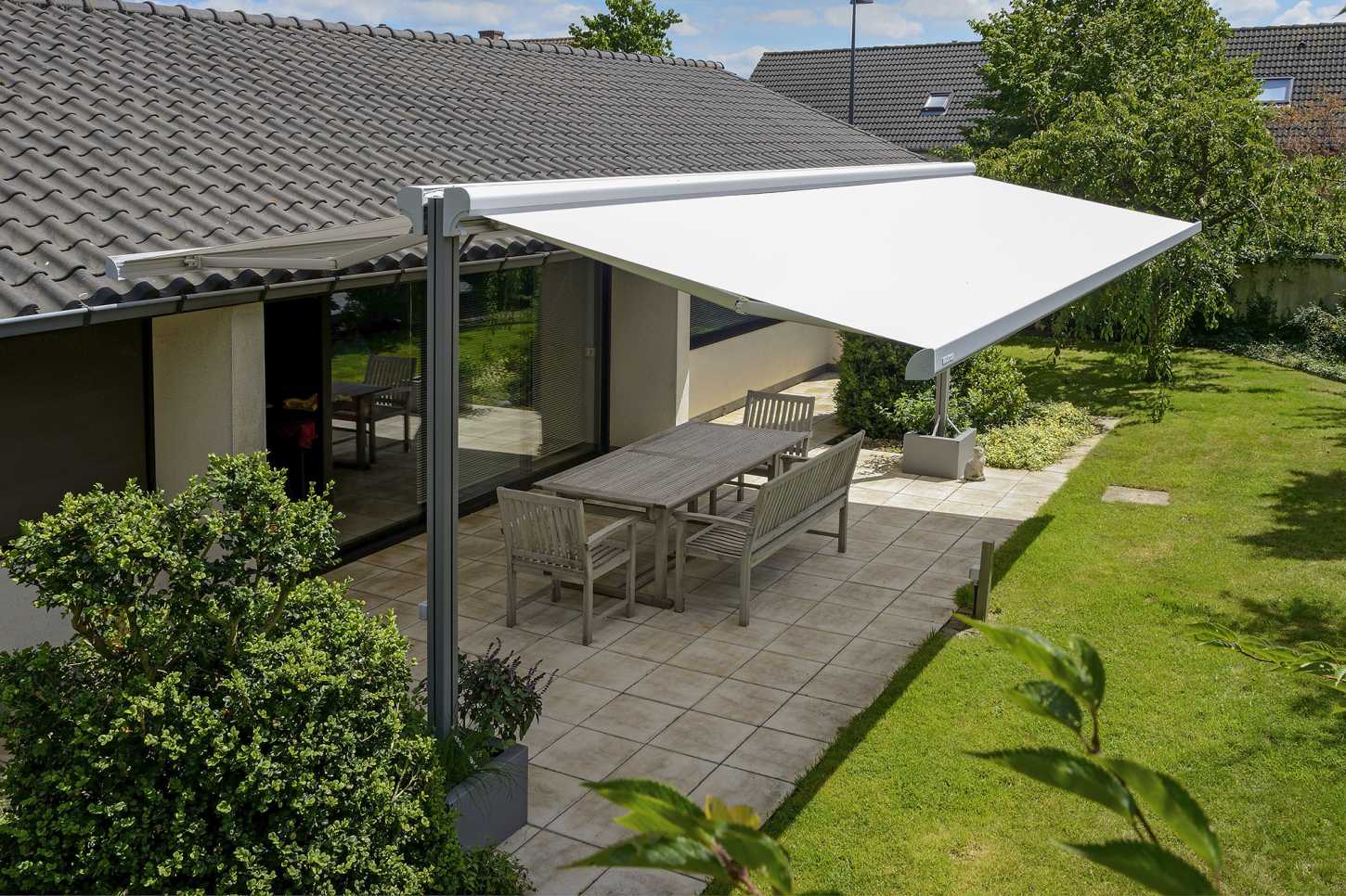 Freistehende Markise Sonnenschutz F r Den Garten SCHATTENFIX Freistehende Markise Sonnenschutz F r Den Garten SCHATTENFIX