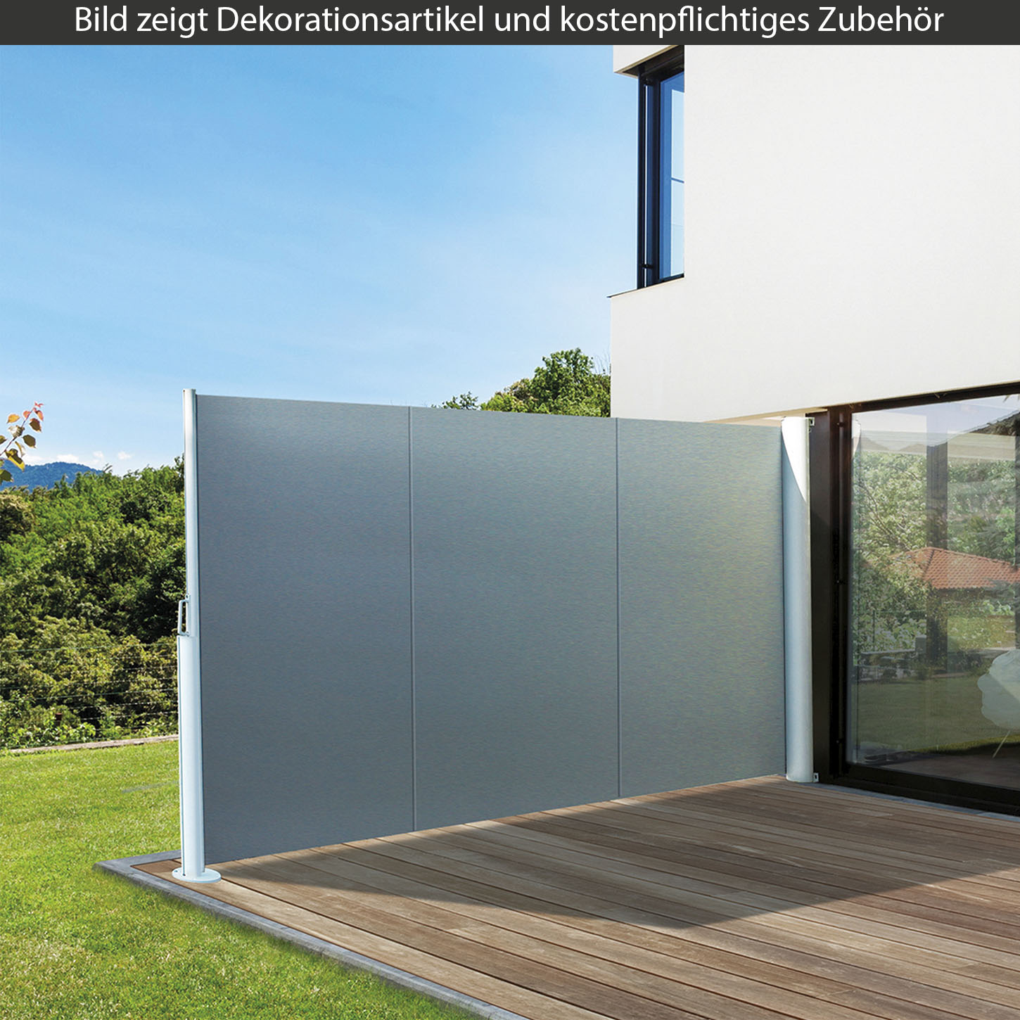 Seitenmarkise - Windblocker 300cm breit | SCHATTENFIX