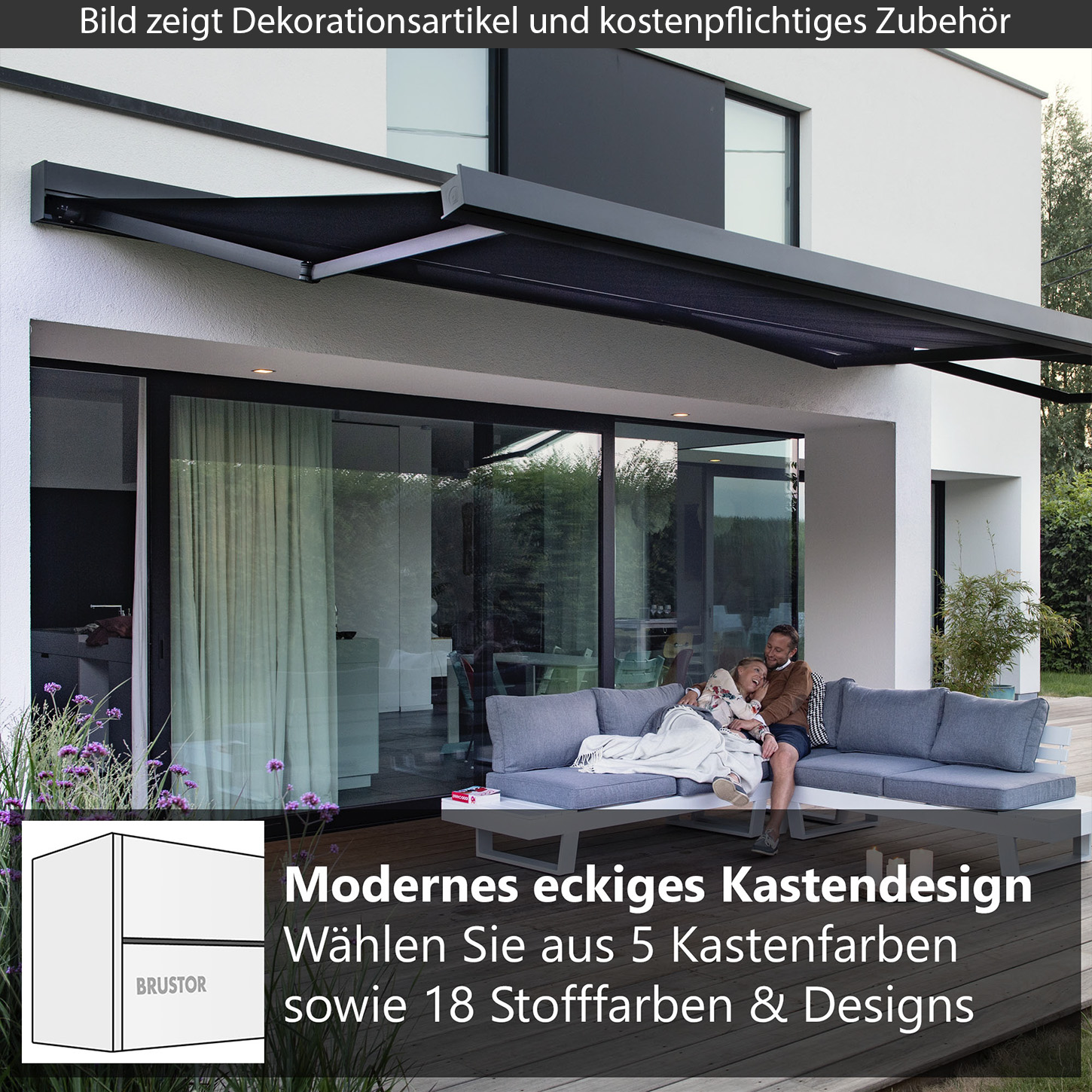     B27 - Markise im modernen und geradlinigen Design