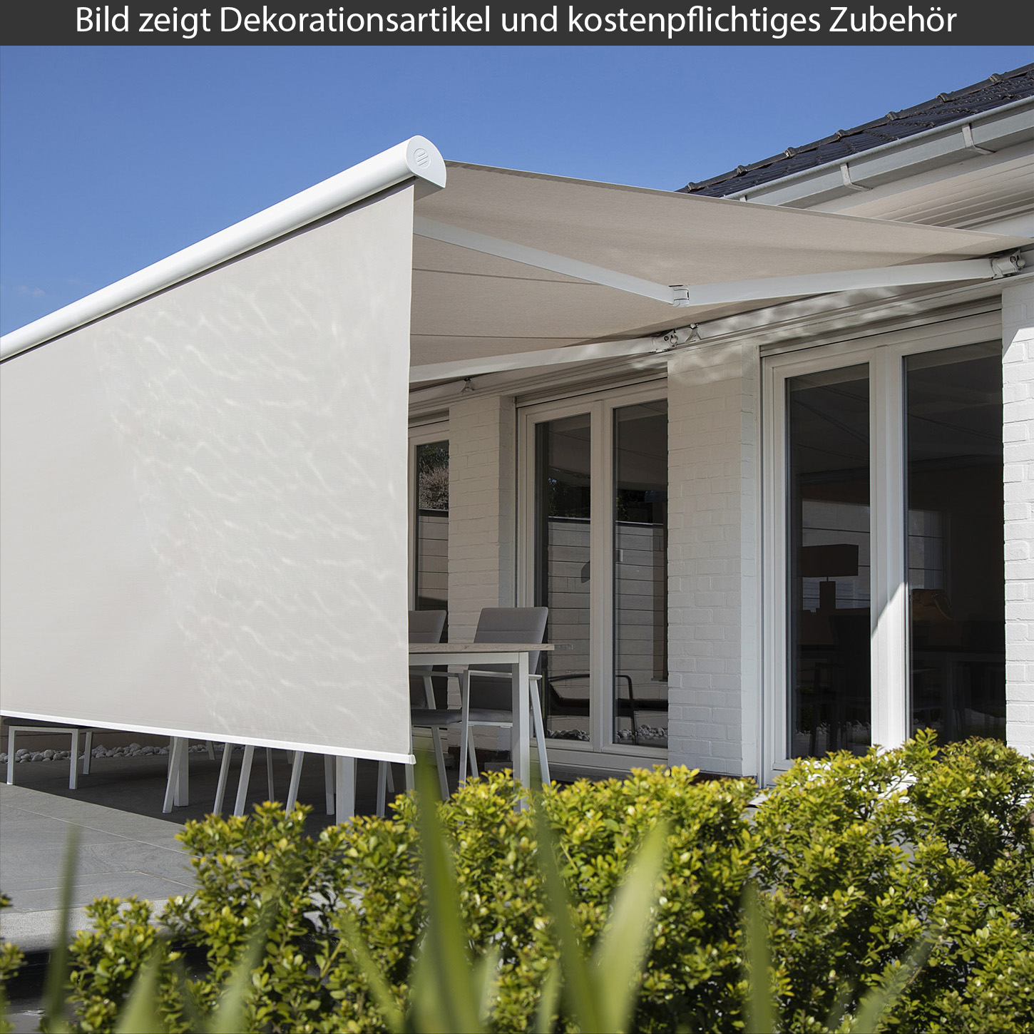B25 Volant - Markise mit Vario-Volant gegen tiefstehende Sonne | SCHATTENFIX