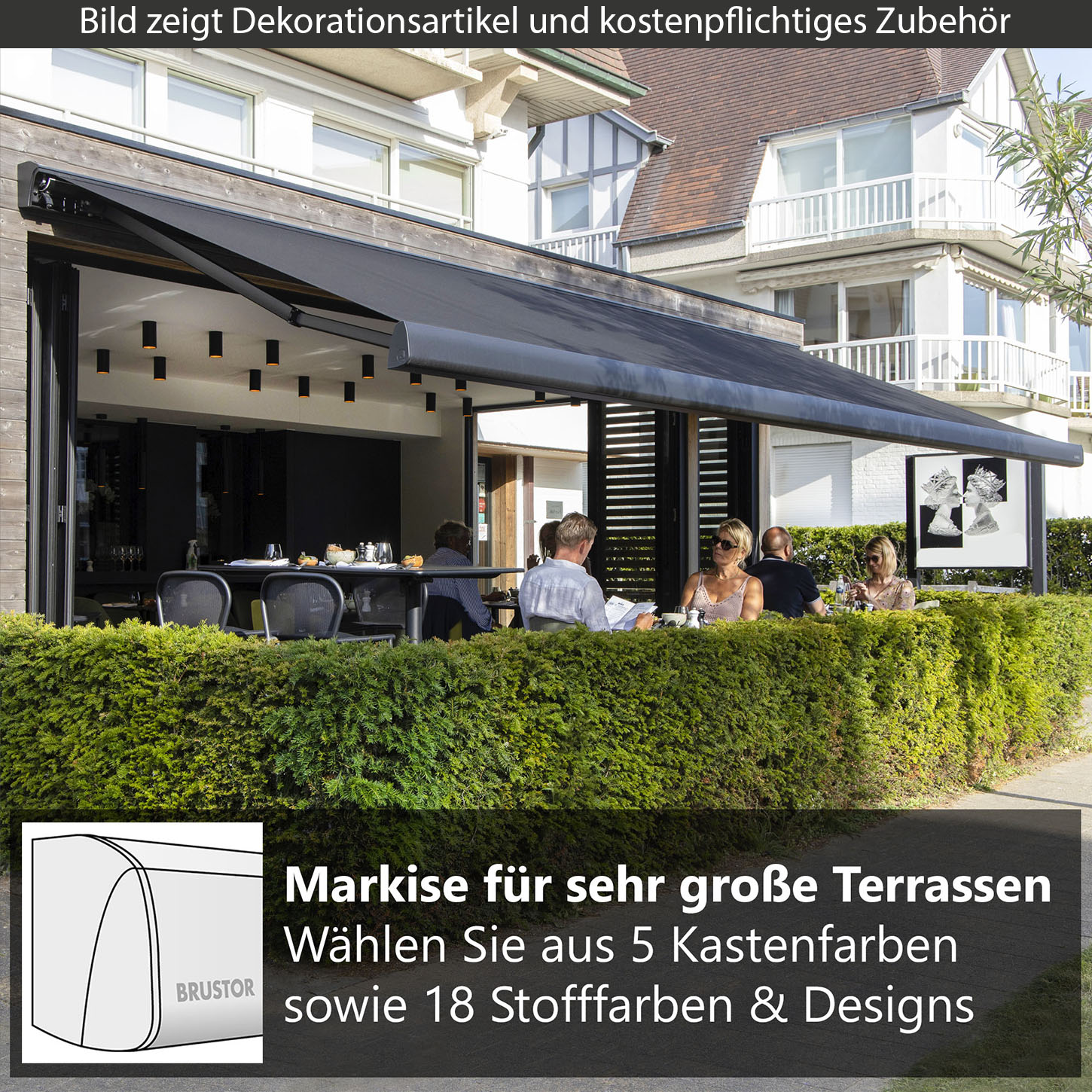     B35 - Die ideale Markise für große Terrassen