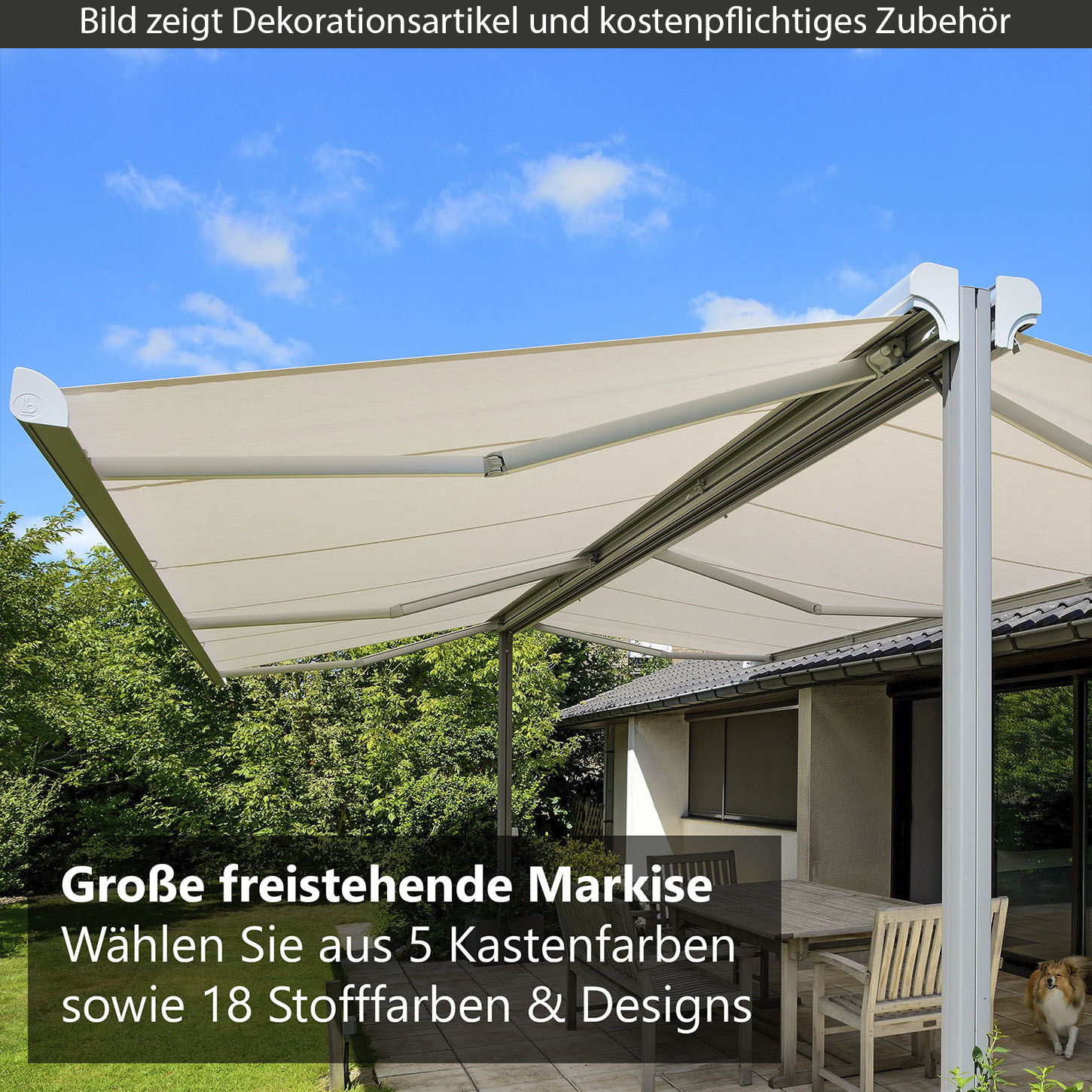     Freistehende Markise Twinstor