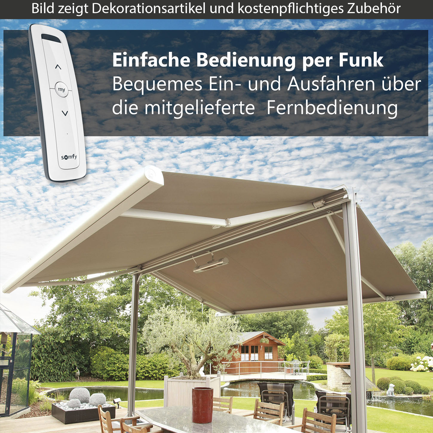 Freistehende Markise Twinstor | SCHATTENFIX