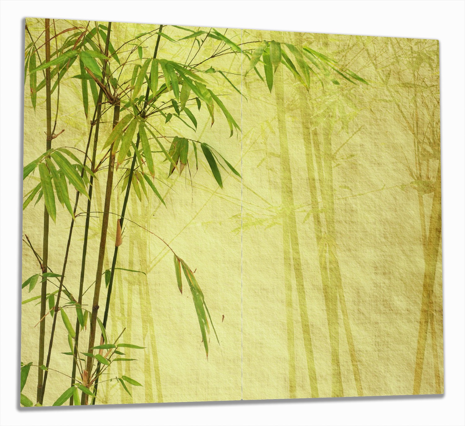 Herdabdeckplatte Antiker Bambus | Wallario.de