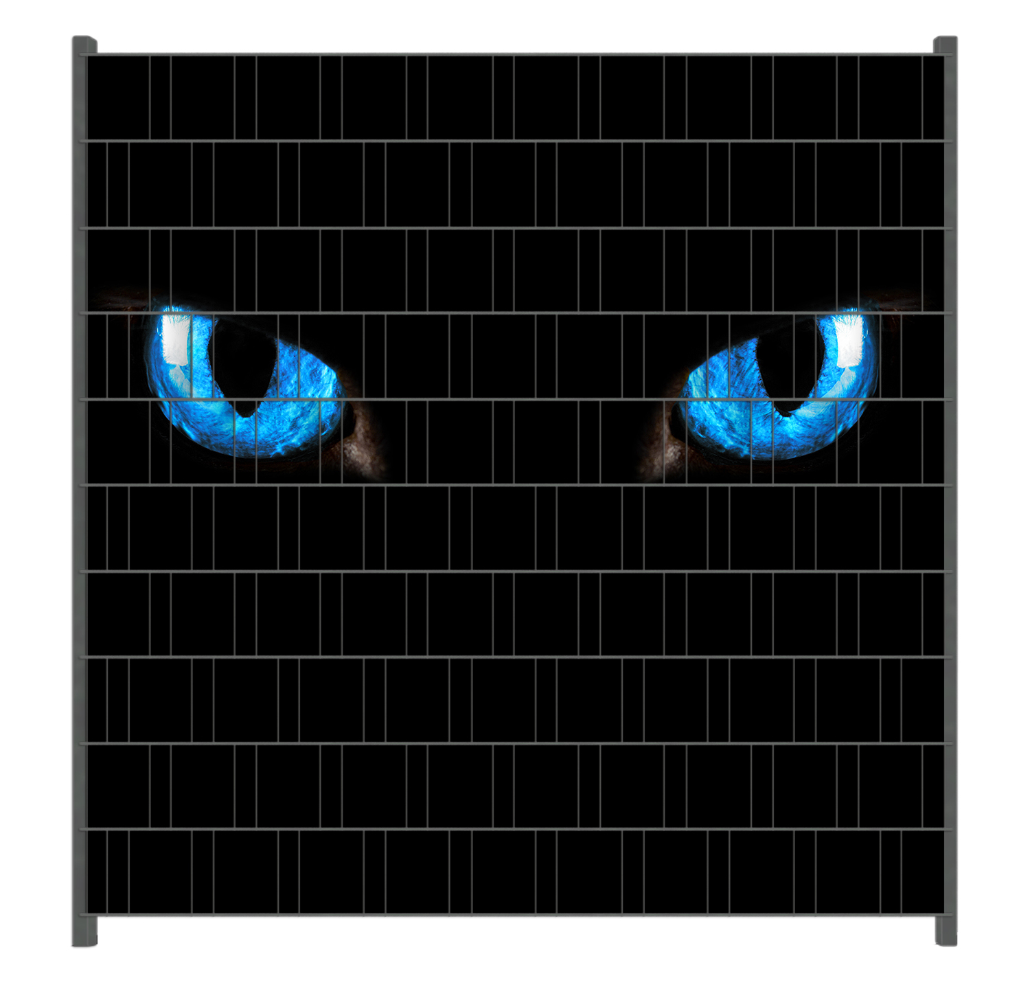 Wallario Glas Küchenrückwand 90x60cm - Motiv Blaue Katzenaugen - ESG Sicherheitsglas - Made In Germany