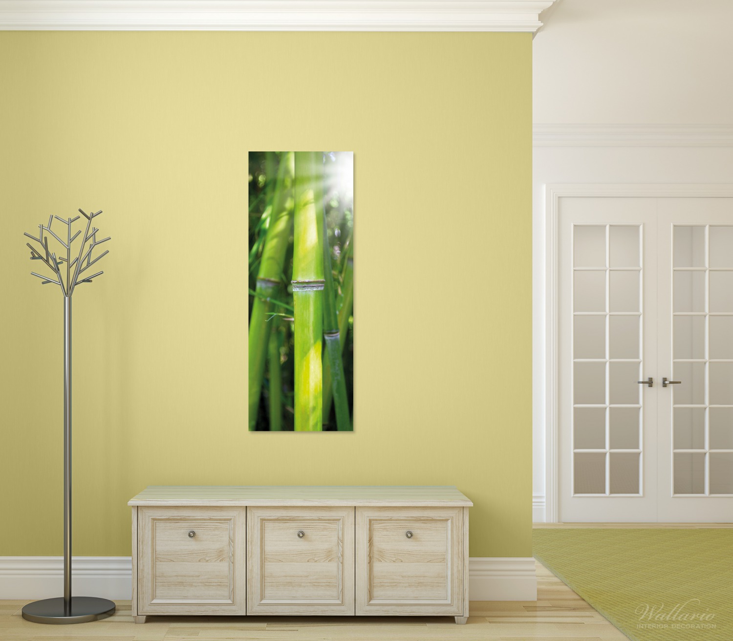 Wandbild aus Acryl Bambus im Sonnenschein | Posterdepot. de