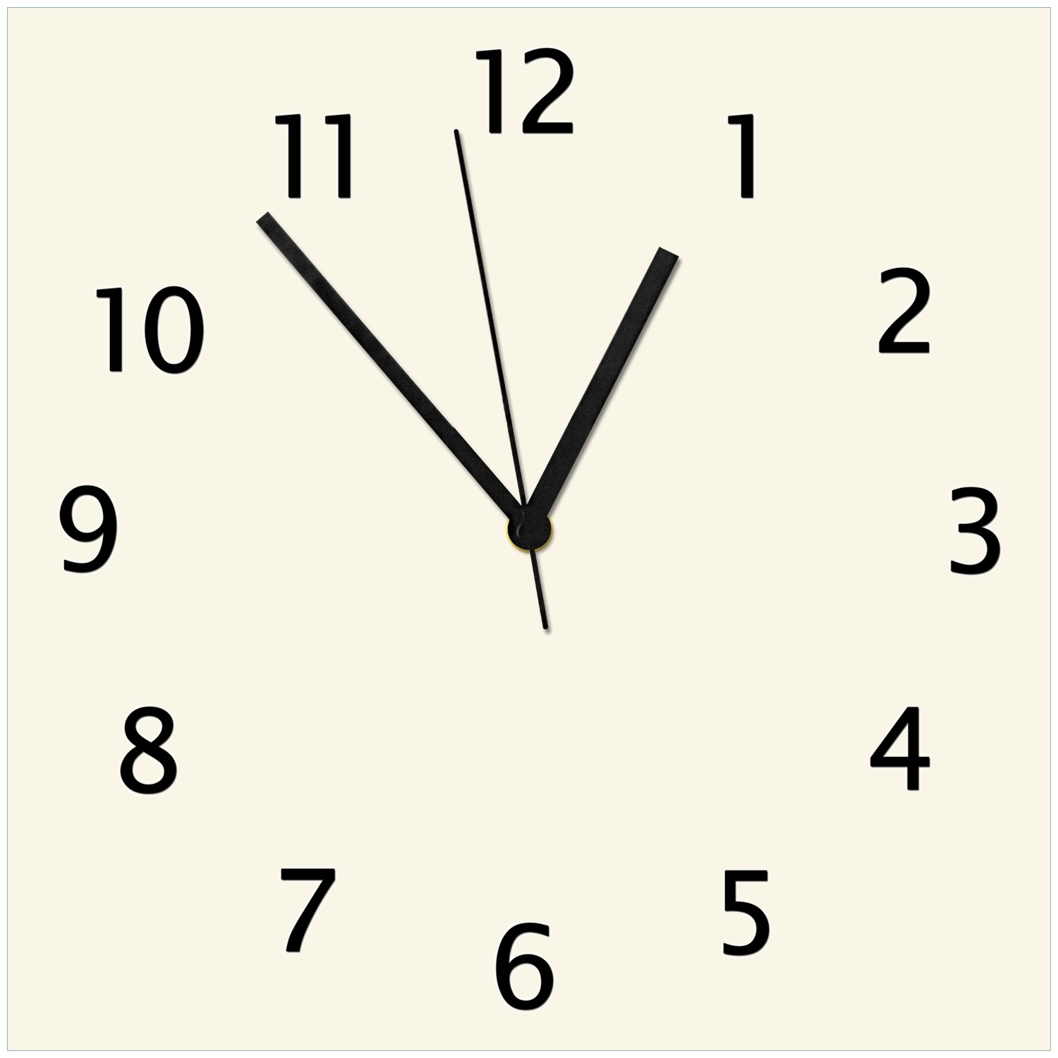 Wanduhr aus Glas Beige de