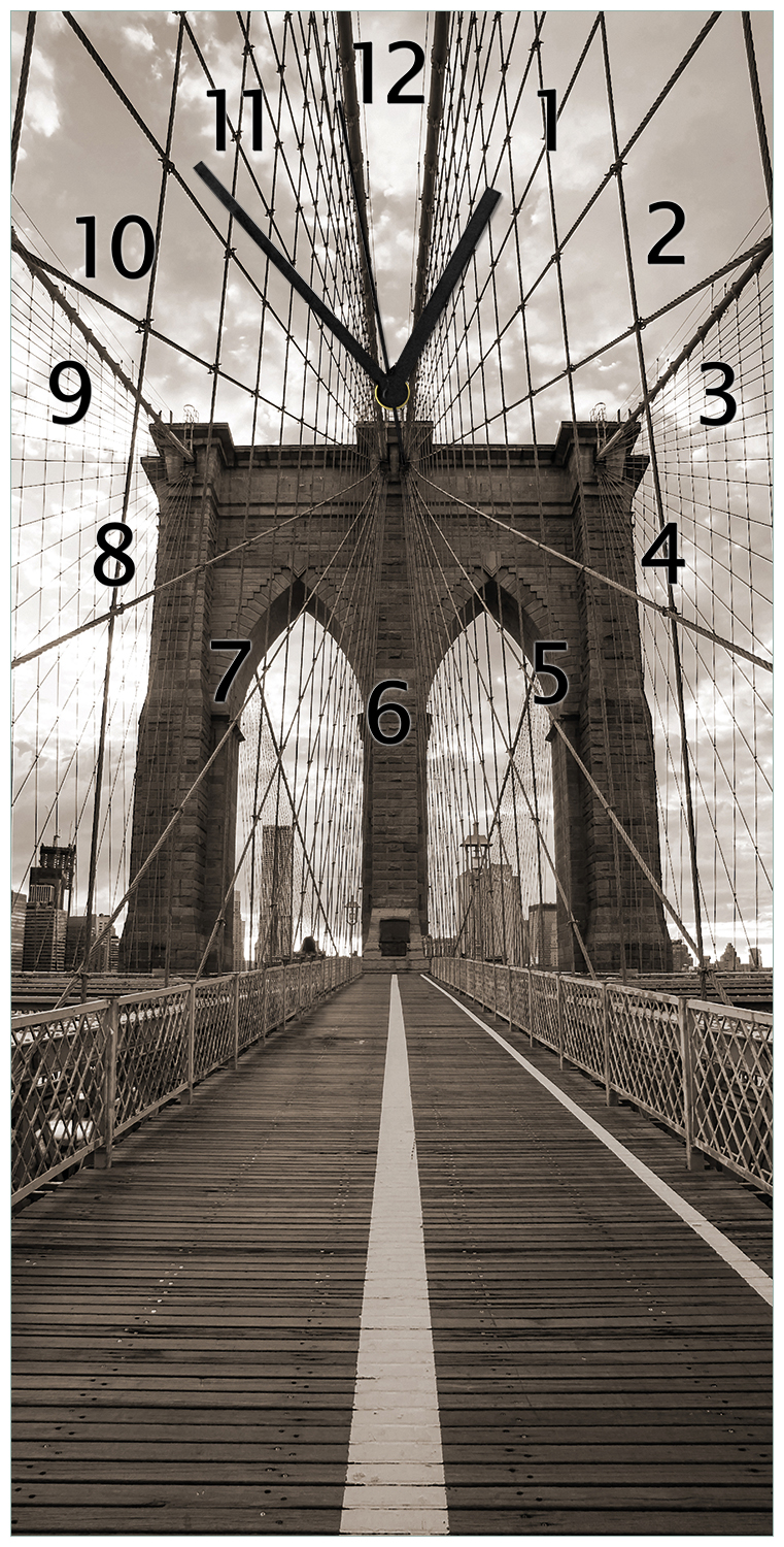 Wanduhr aus Acryl Brooklyn Bridge in New York