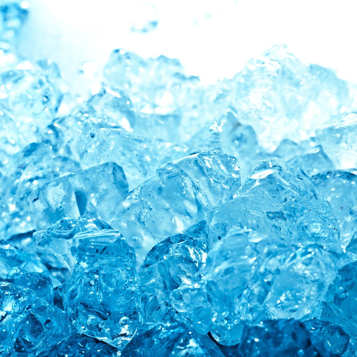 Kühlschranksticker Leuchtendes Eis in blau