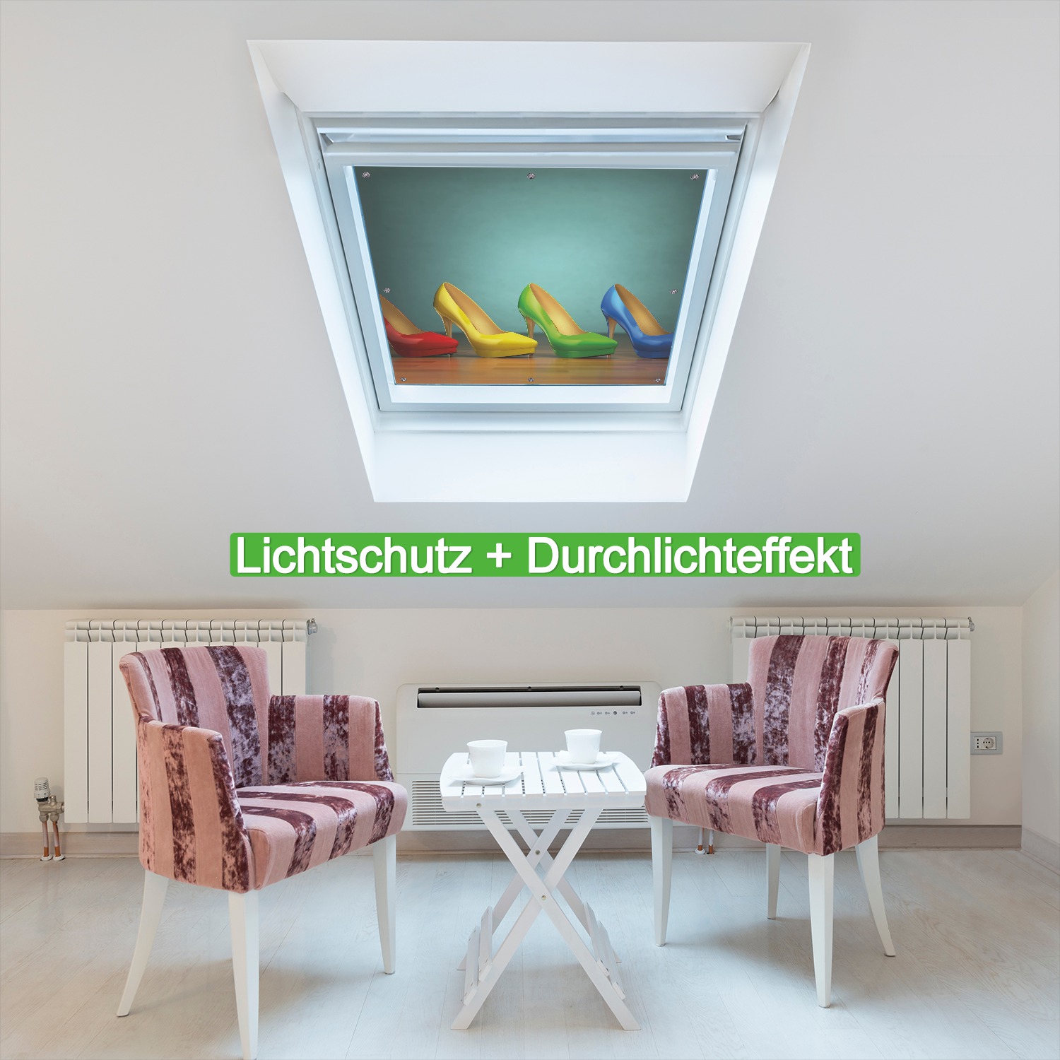 Lichtschutzbild Bunte Schuhe High Heels für Frauen de