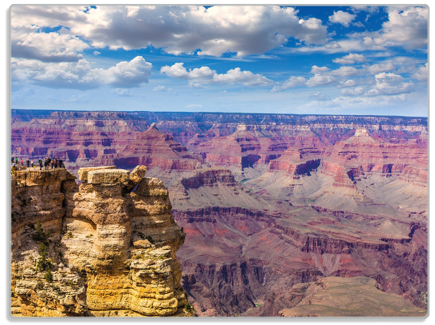 Glasunterlage Felsenschlucht im Grand Canyon Park Arizona | Wallario.de