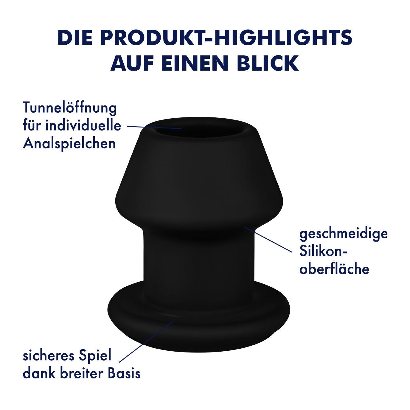 EIS Tunnel-Analplug aus Silikon, verschiedene Gren | eBay.de