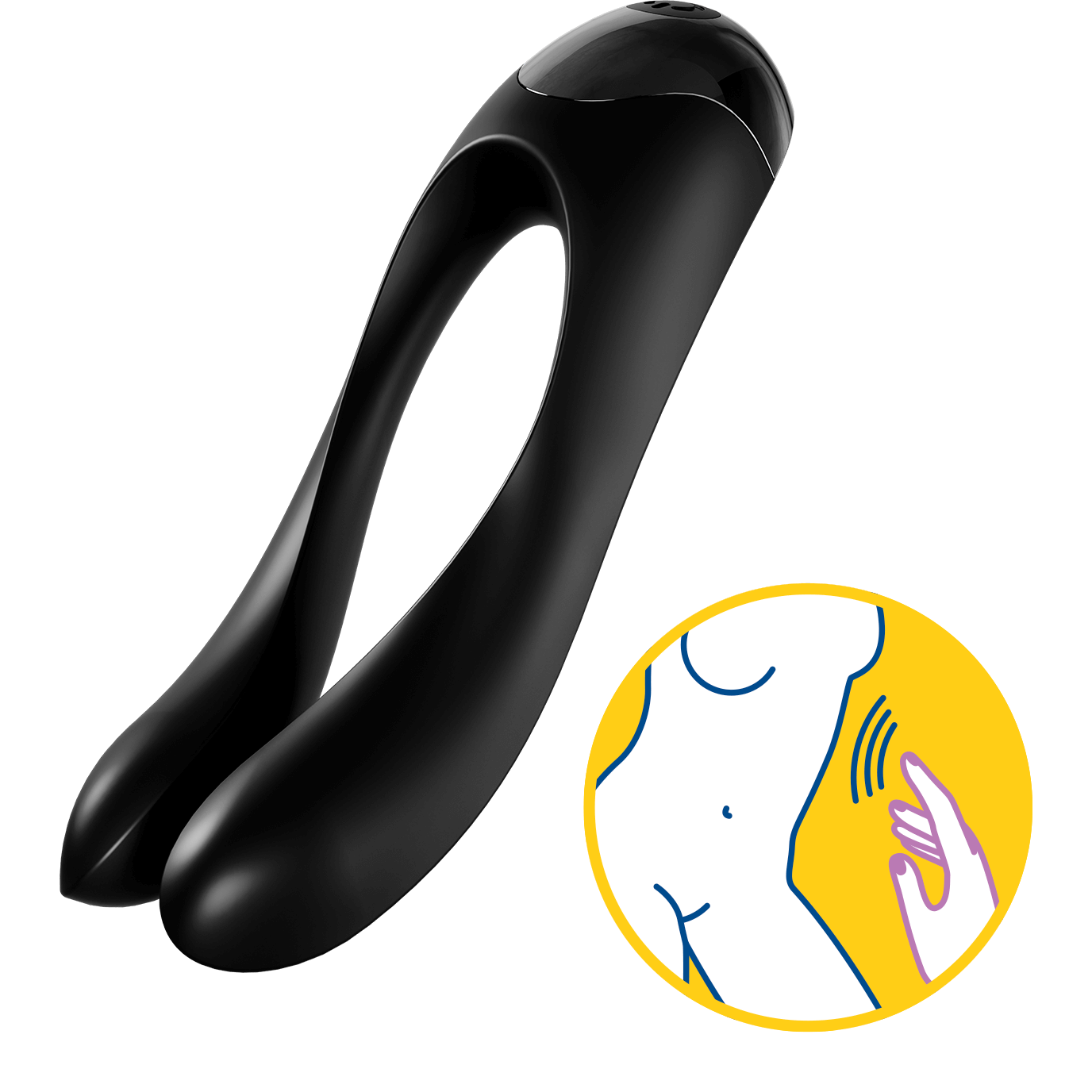 Satisfyer Fingervibrator 'Candy Cane' medizinisches Silikon (10cm) Artikelbild 9