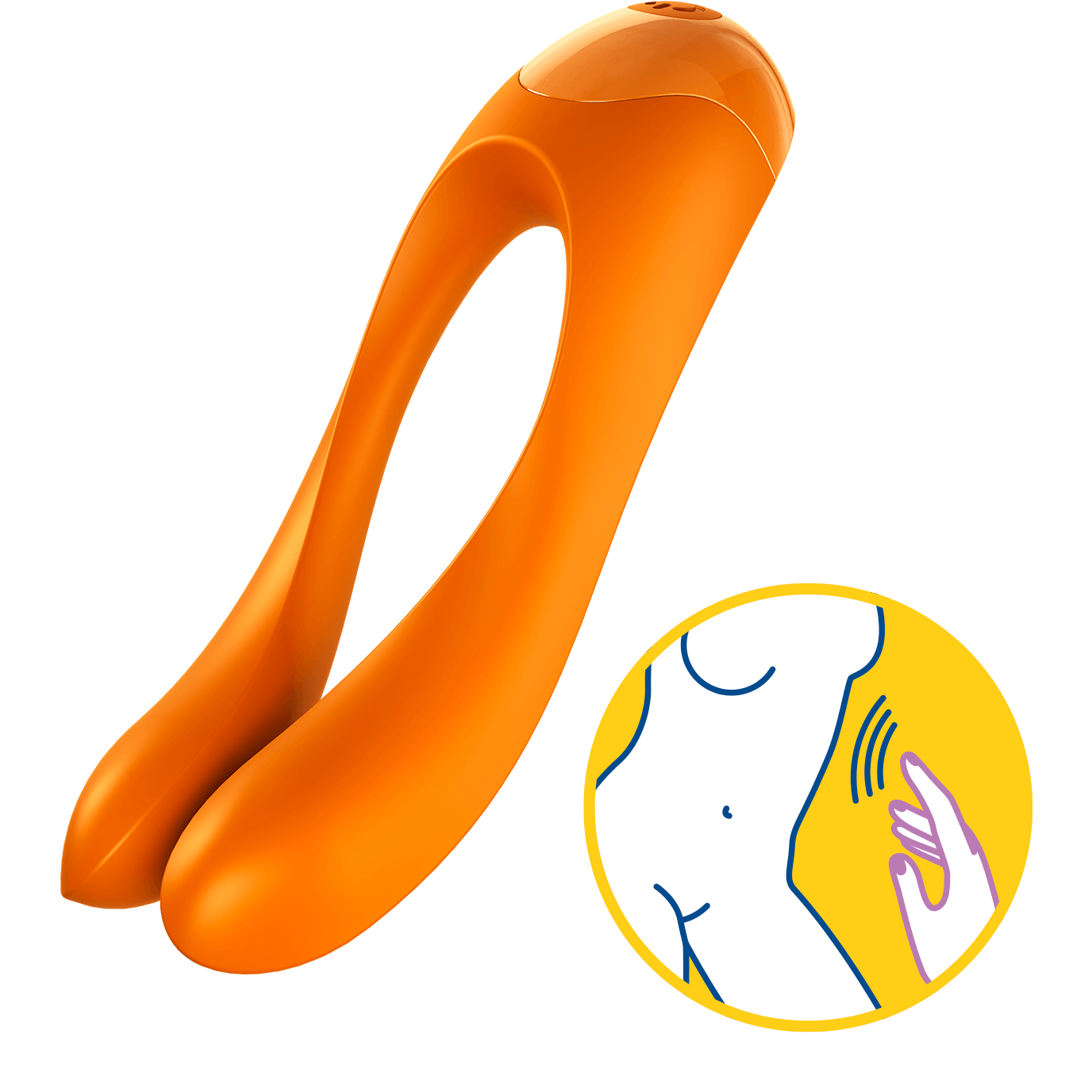 Satisfyer Fingervibrator 'Candy Cane' medizinisches Silikon (10cm) Artikelbild 2