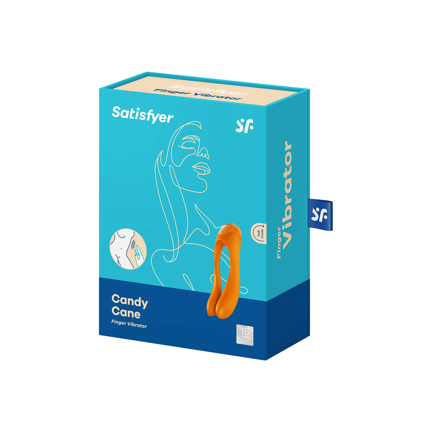 Satisfyer Fingervibrator 'Candy Cane' medizinisches Silikon (10cm) Artikelbild 4