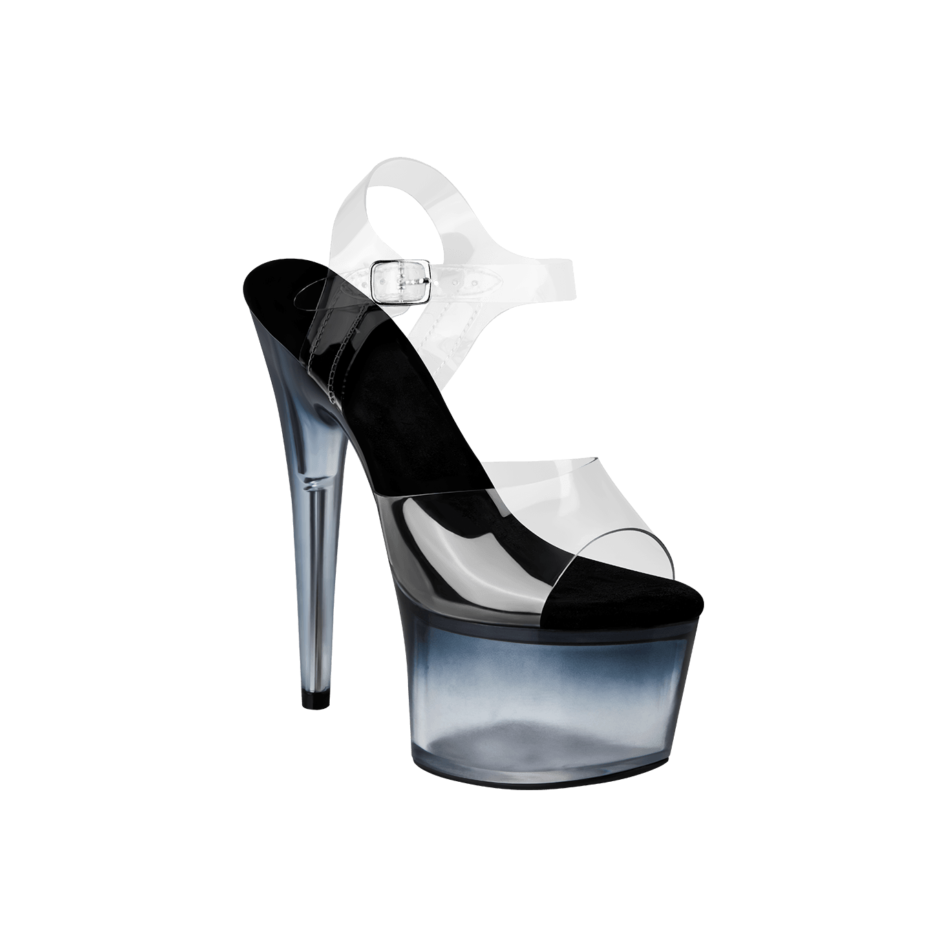 EIS Absatz-Schuhe (transparente High Heels) - verführerische Plateau-Sandalette Artikelbild 5