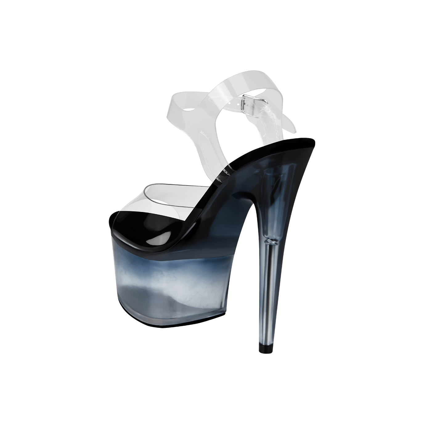 EIS Absatz-Schuhe (transparente High Heels) - verführerische Plateau-Sandalette Artikelbild 7