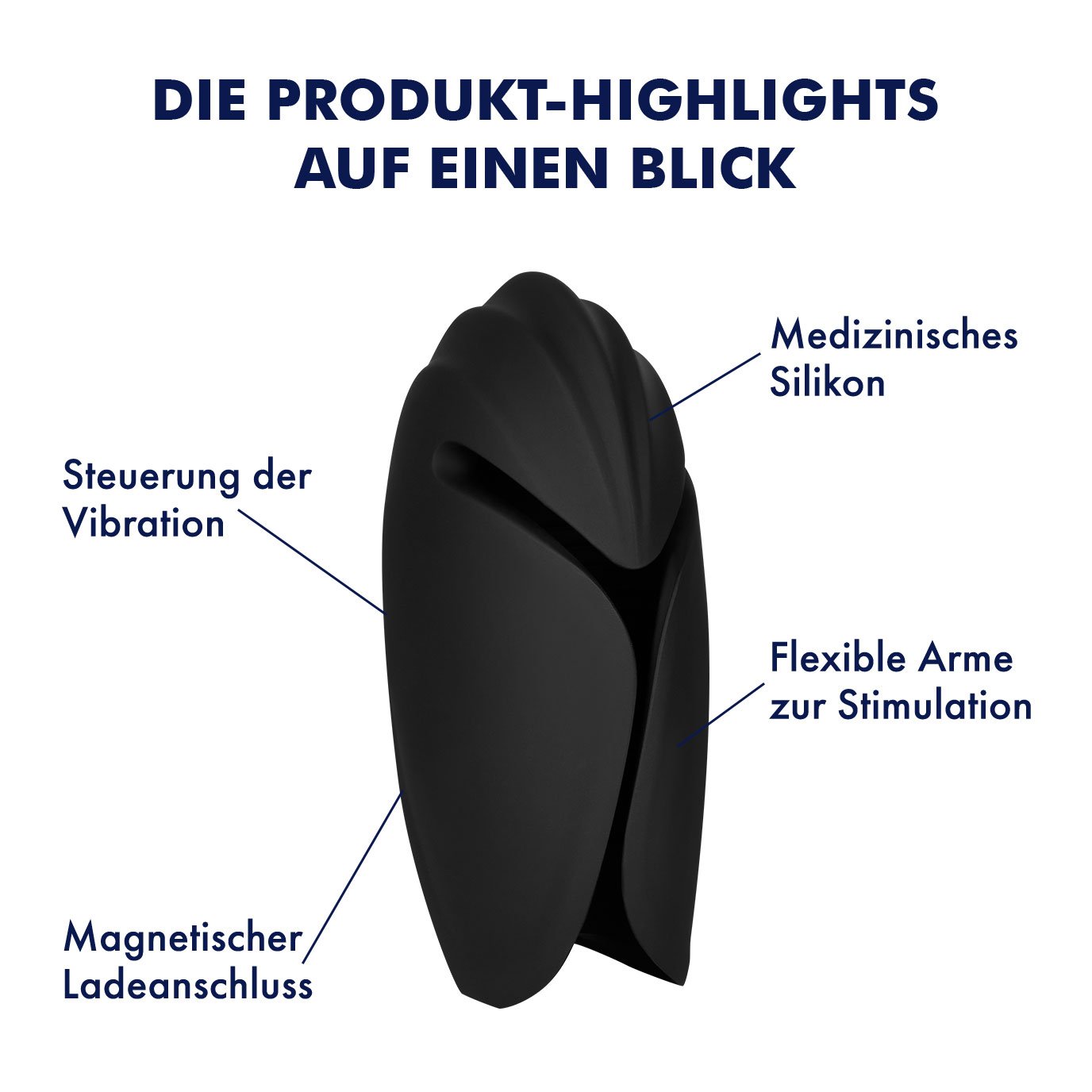 EIS Masturbator, 'Eichelstimulator aus Silikon, 13,5 cm', wasserdicht  (IPX7)