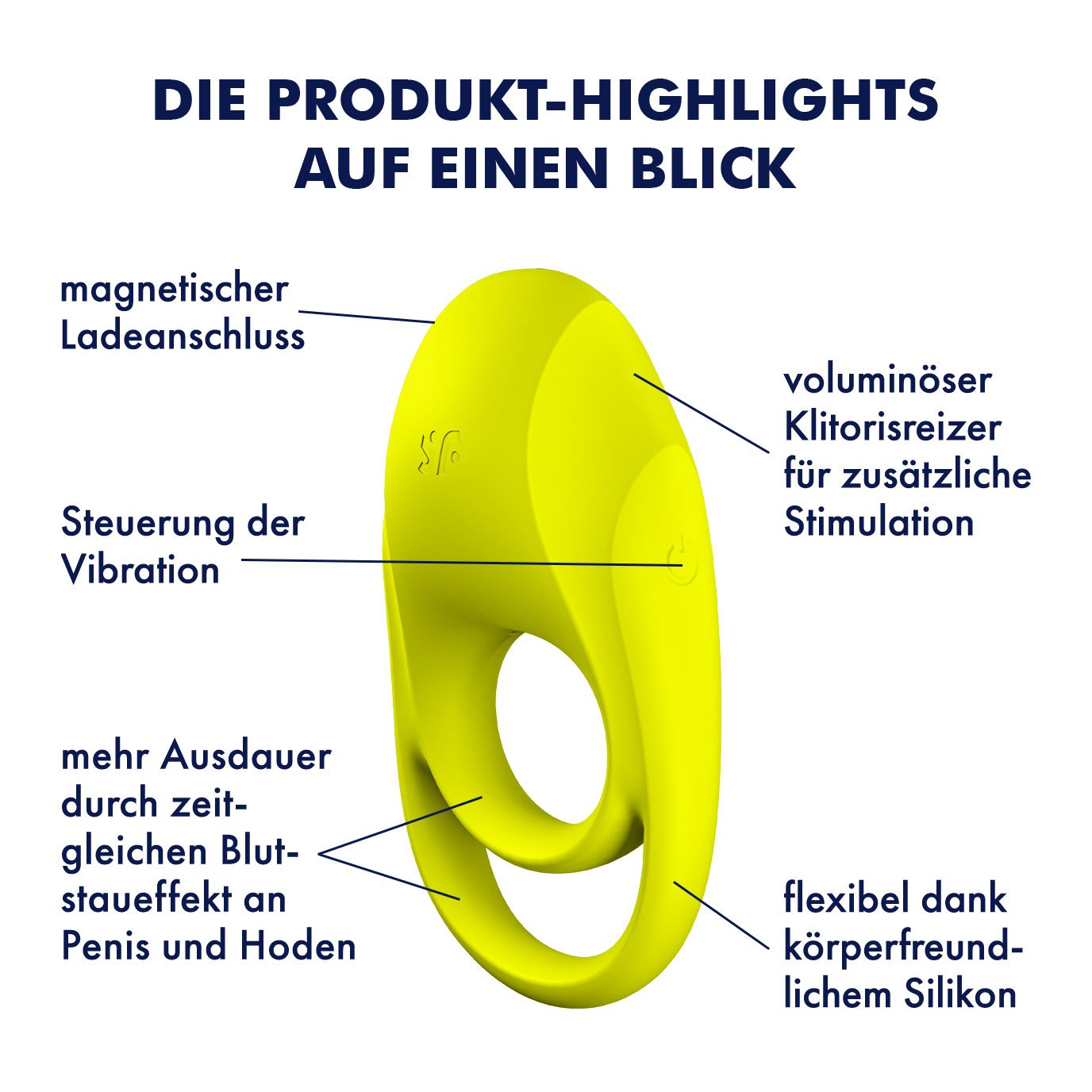 Satisfyer Penisring 'Spectacular Duo' fr Penis & Hoden - wasserdicht  (IPX7) | eBay.de