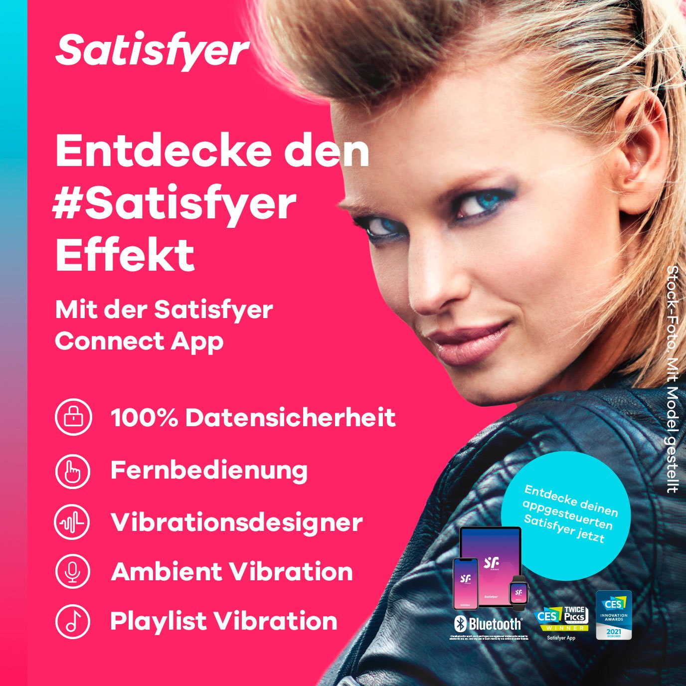 Satisfyer 'Heated Thrill Connect App', Bluetooth G-Punkt-Vibrator mit APP (20,5 cm) Artikelbild 4