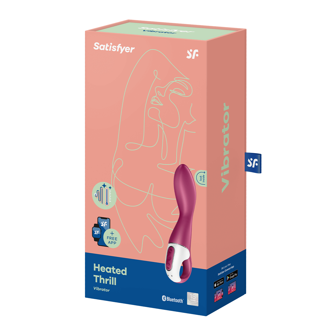 Satisfyer 'Heated Thrill Connect App', Bluetooth G-Punkt-Vibrator mit APP (20,5 cm) Artikelbild 5