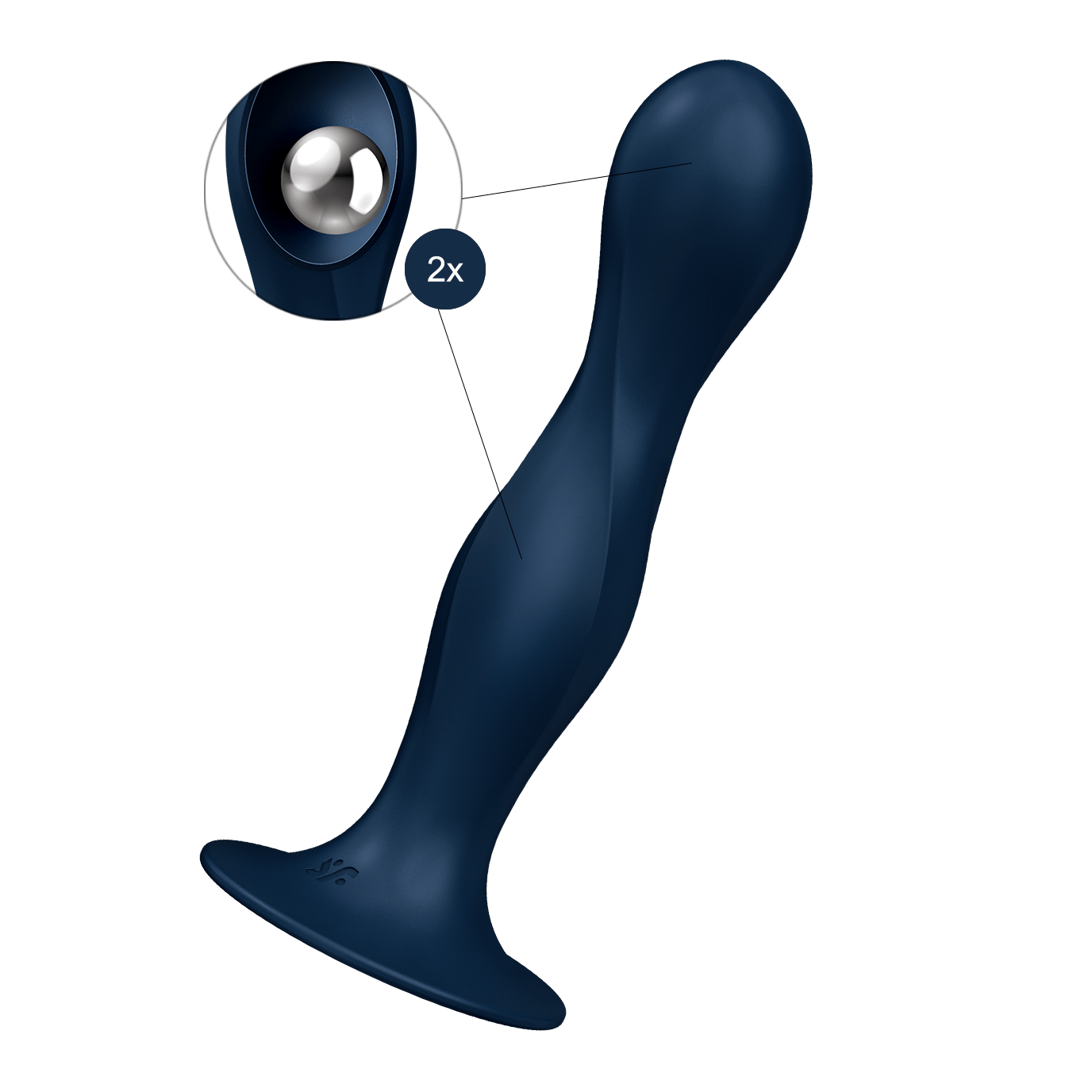 Satisfyer Double Ball-R, Dildo, Vaginale & anale Stimulation (18 cm) Artikelbild 1