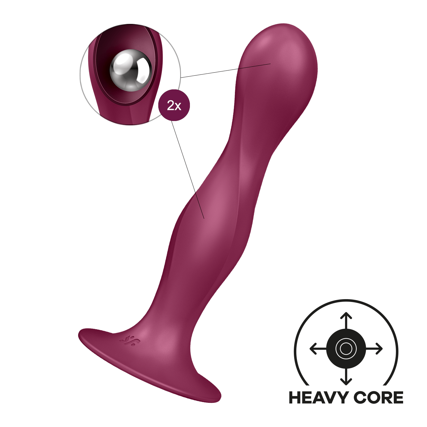 Satisfyer Double Ball-R, Dildo, Vaginale & anale Stimulation (18 cm) Artikelbild 8