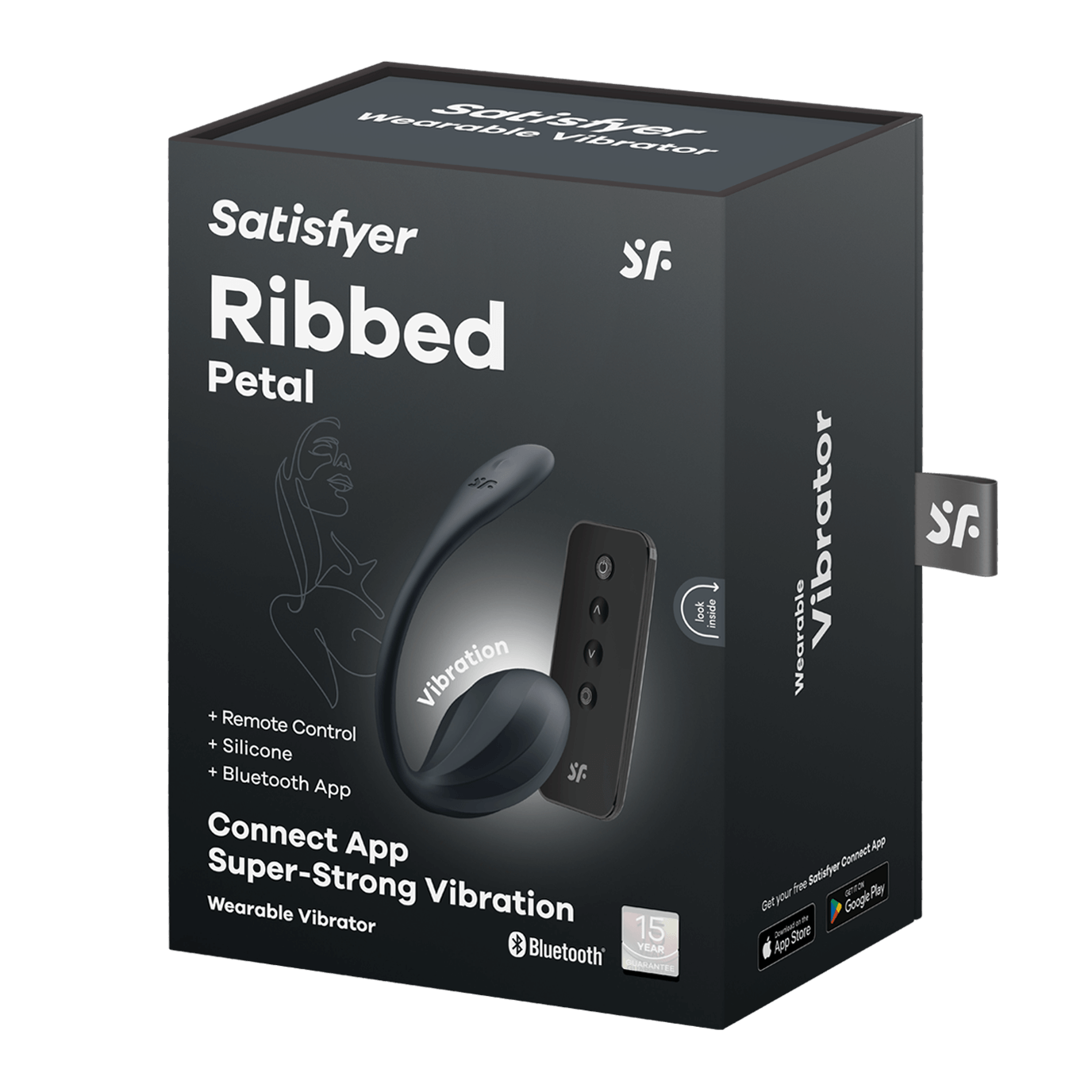 Satisfyer Ribbed Petal Connect App, G-Punkt-Vibrator, Ferngesteuert (11 cm) Artikelbild 5