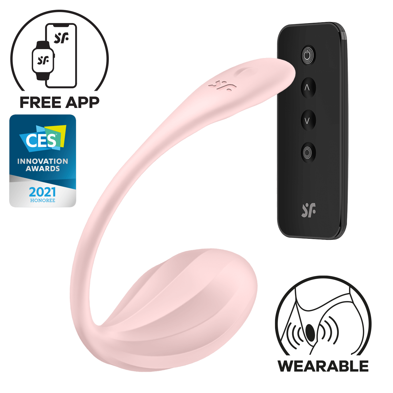 Satisfyer Ribbed Petal Connect App, G-Punkt-Vibrator, Ferngesteuert (11 cm) Artikelbild 11