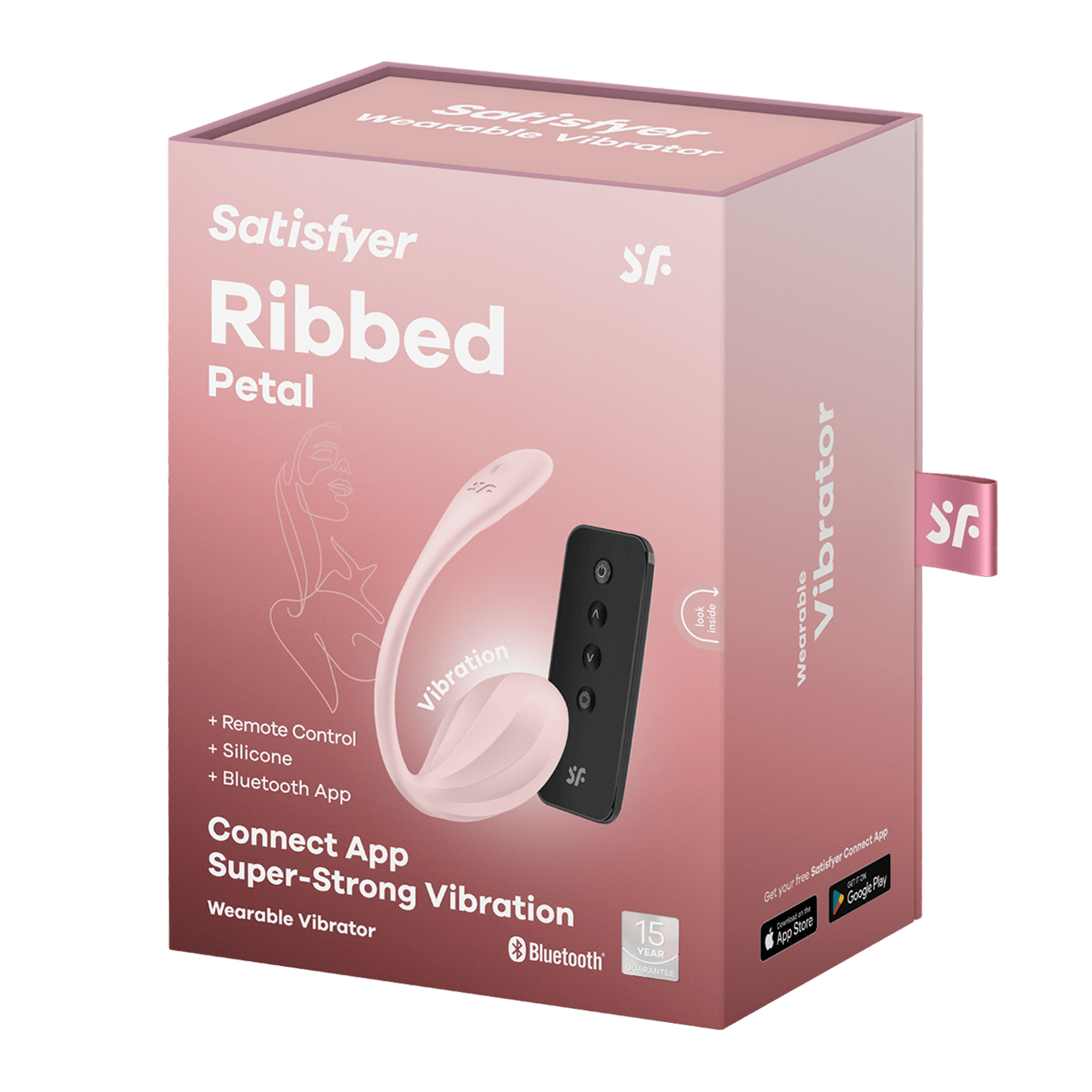 Satisfyer Ribbed Petal Connect App, G-Punkt-Vibrator, Ferngesteuert (11 cm) Artikelbild 14