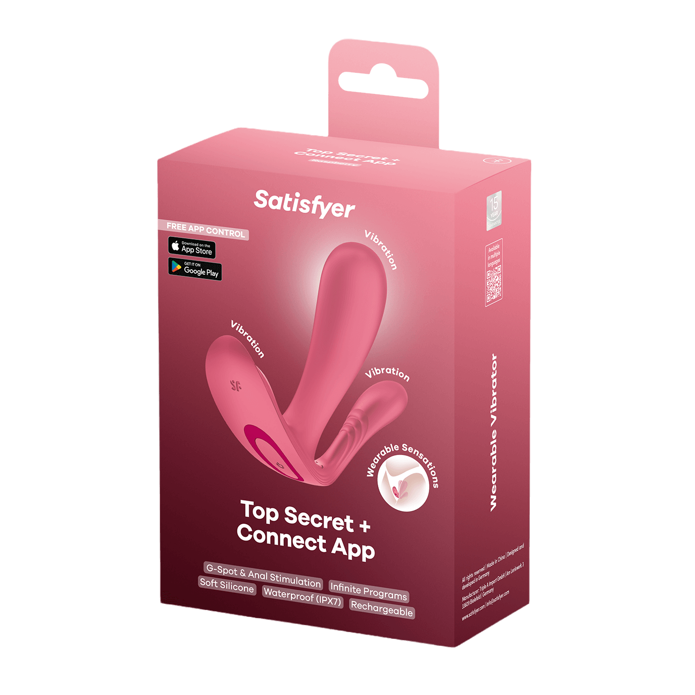 Satisfyer Top Secret+, App-Vibrator, 2 Motoren, Bluetooth, wiederaufladbar Artikelbild 4