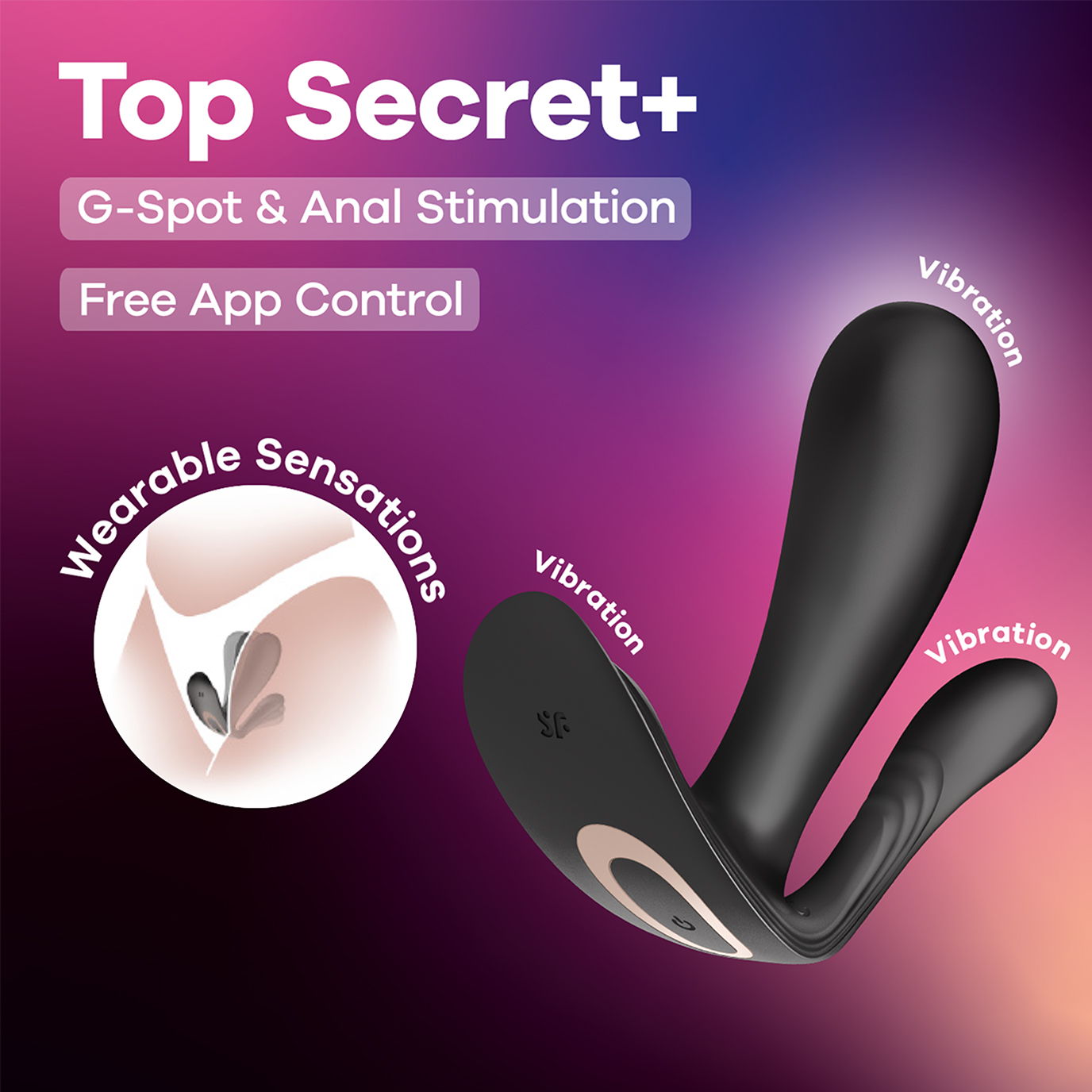 Satisfyer Top Secret+, App-Vibrator, 2 Motoren, Bluetooth, wiederaufladbar Artikelbild 9